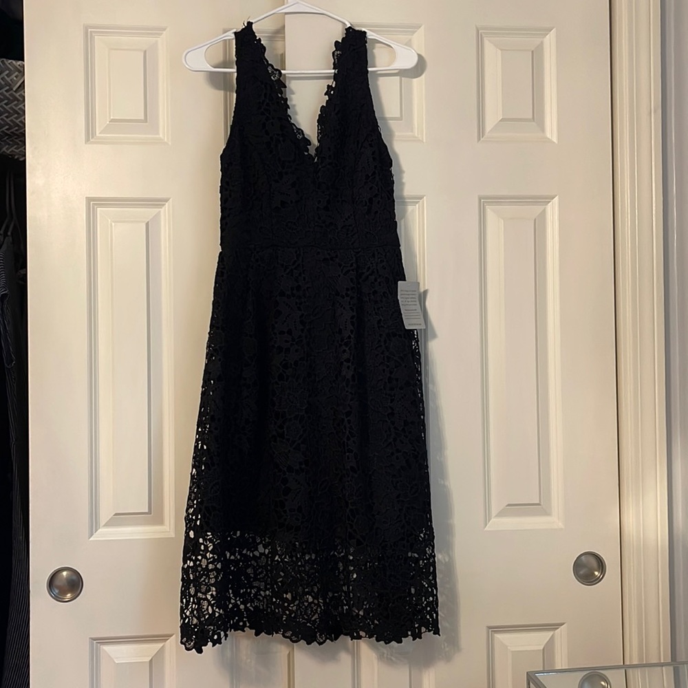ASTR the Label A Line Midi Lace Dress